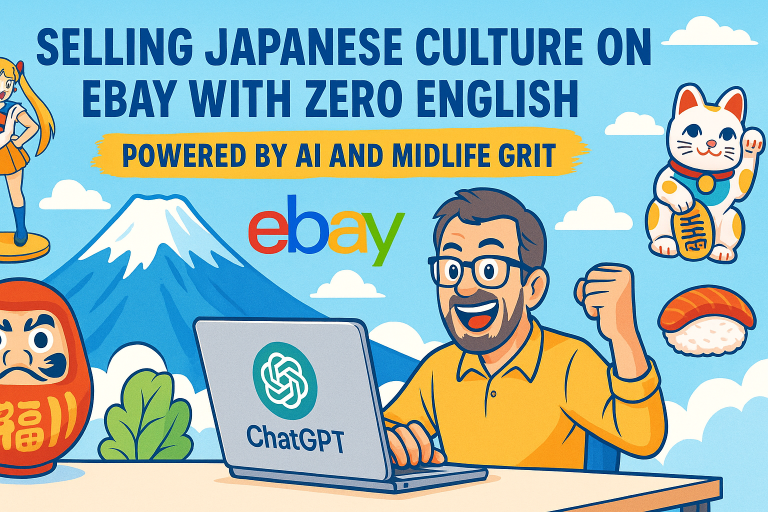 eBay輸出 × AI活用｜英語力ゼロでも日本文化を売って稼ぐアラフィフ